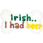 irish i had a beer dog bone cookie