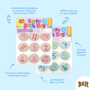 Happy Barkday 12 Day Advent Calendar - Blue | Birthday