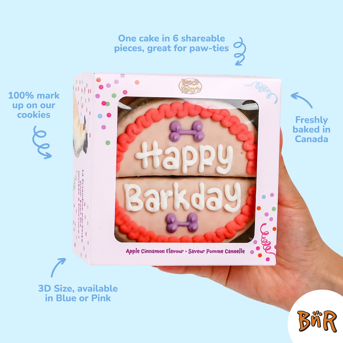 Giant Shareable, 6-piece Pink Cake | Birthday