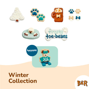 Frosty Toe Beans 6 Inch Bone  | Winter
