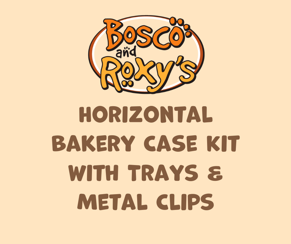 Horizontal Glass Bakery Case Kit + Metal Clips