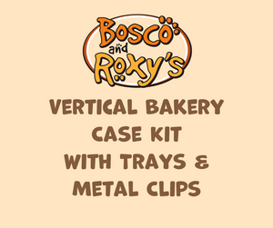 Vertical Glass Bakery Case Kit + Metal Clips