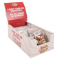 Display box of Bosco & Roxy's Candy Cane-in Christmas treats with a red lid.