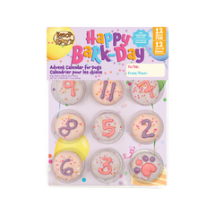 Happy Barkday 12 Day Advent Calendar - Pink | Birthday