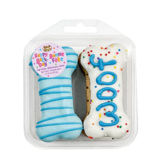 Prepackaged 4pk Blue Woof It Up Bones | Birthday
