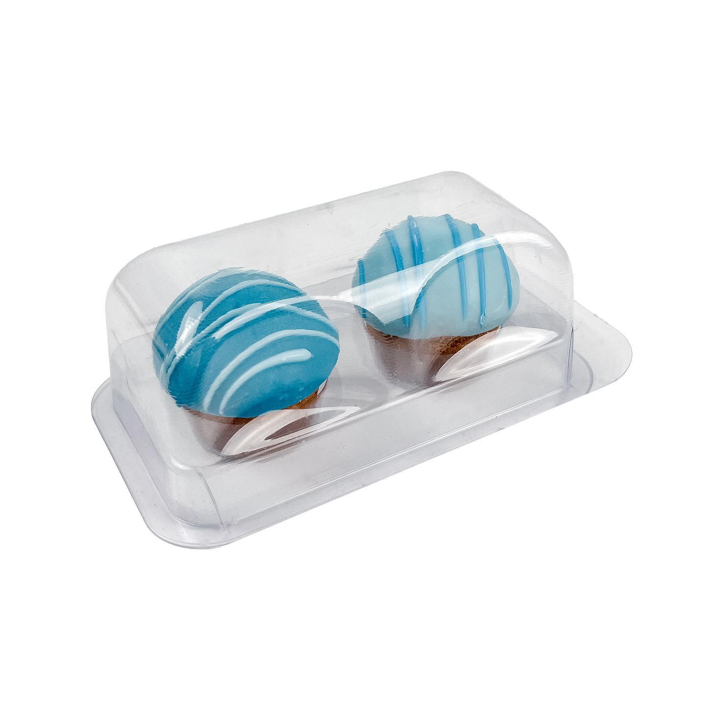 Prepackaged Fur-Ever Young Blue Cupcake Duo | Birthday