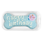 Prepackaged Large Blue Happy Birthday Bone | Birthday