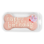 Prepackaged Large Pink Happy Birthday Bone | Birthday