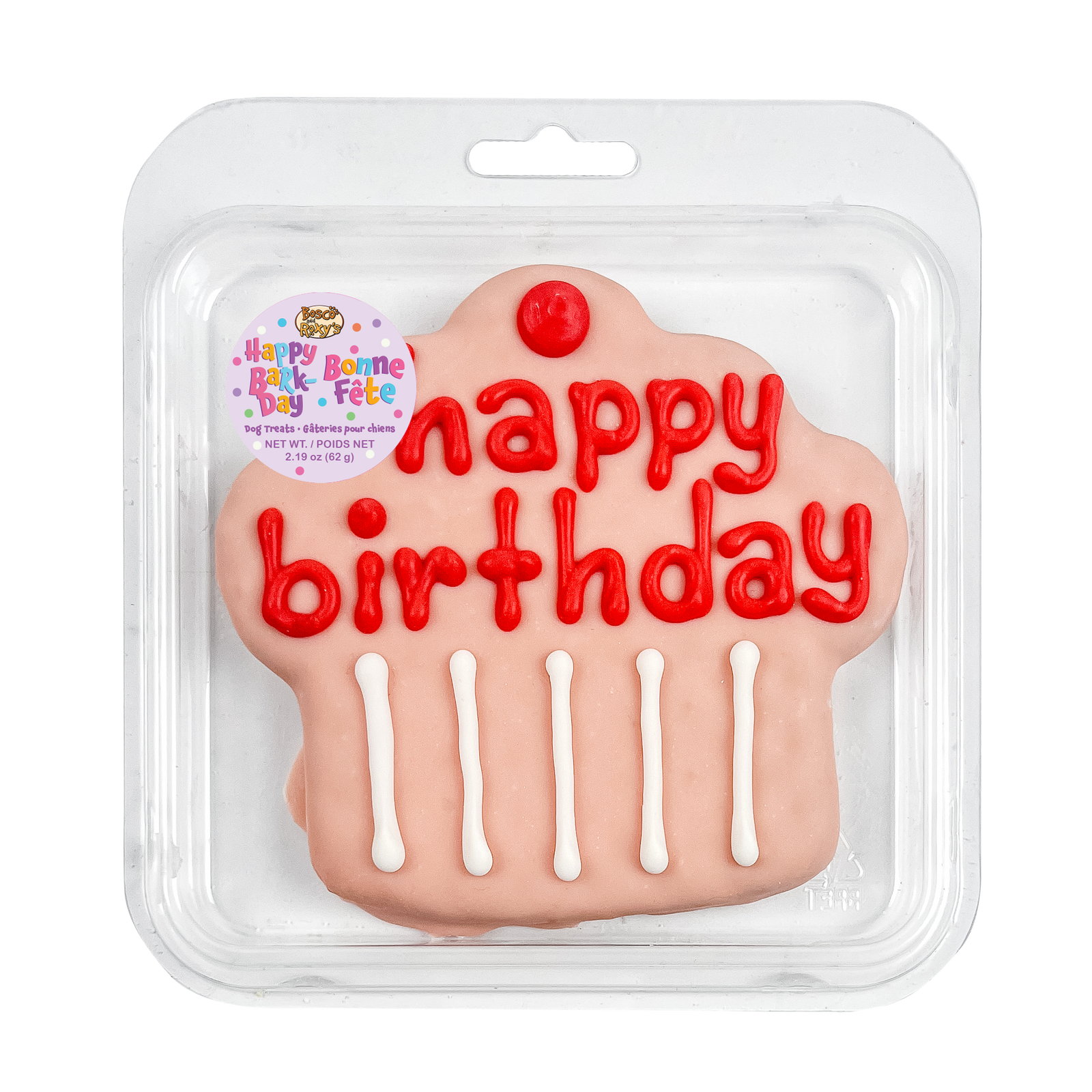 Prepackaged Giant Pink Happy Birthday Cupcake | Birthday