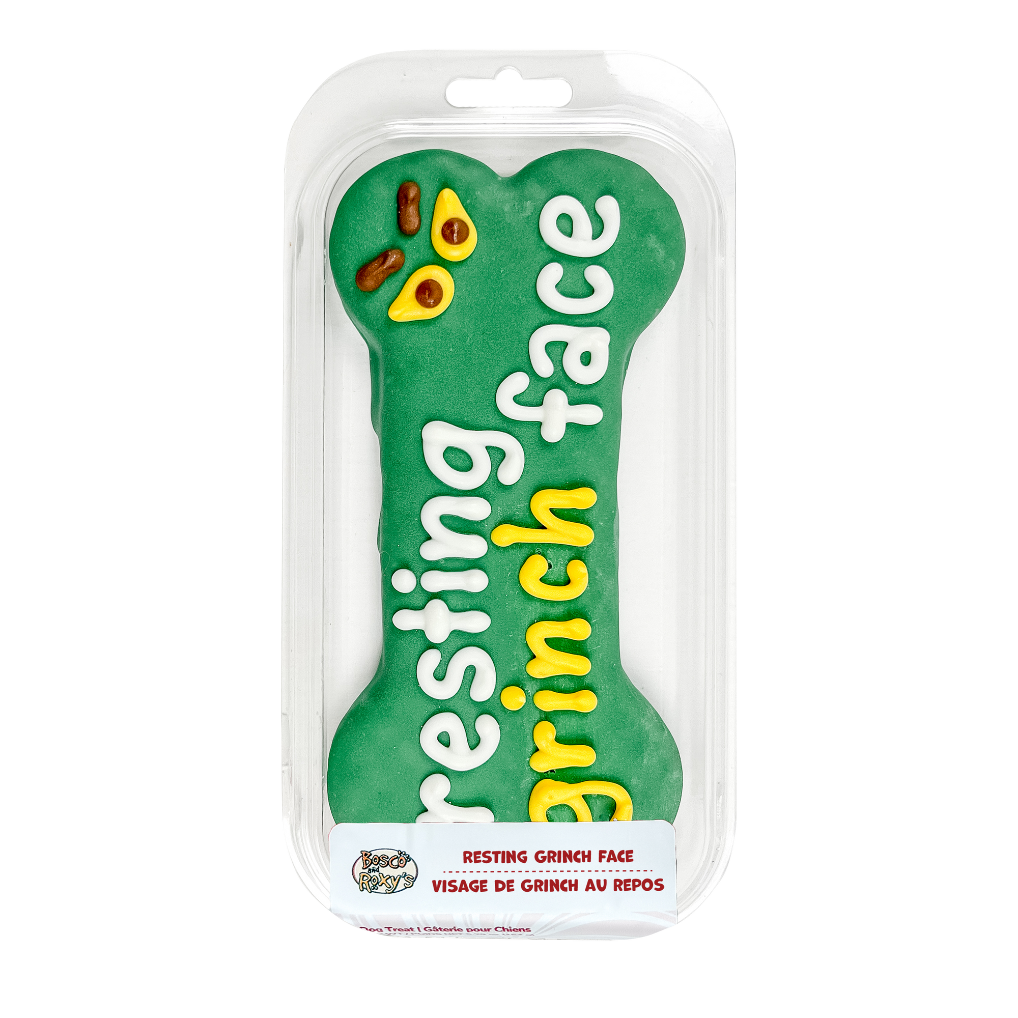 Resting Grinch Face Large Bone | Christmas Pre-Packaged