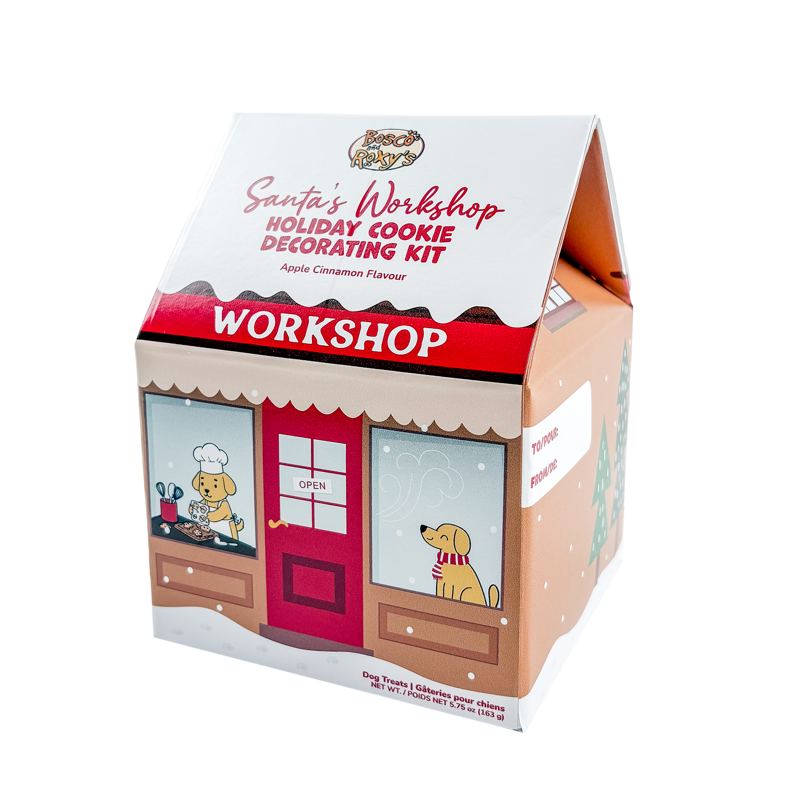 Santa's Workshop Holiday Cookie Decorating Kit | Christmas Pre-Packaged