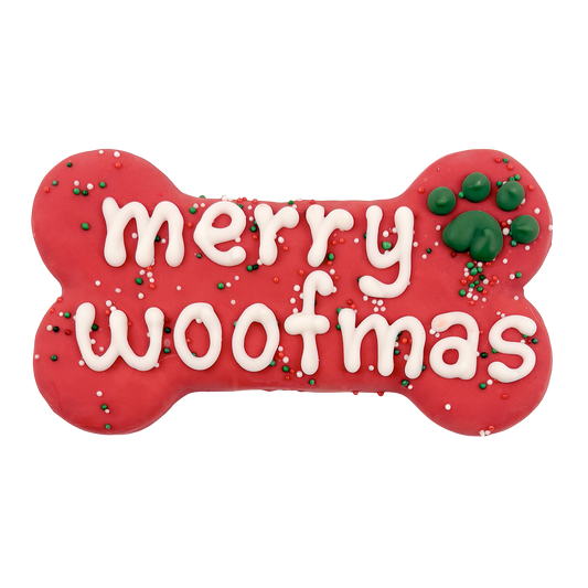 Bosco & Roxy's | Christmas 2026 | Merry Woofmas Bone | 10/case