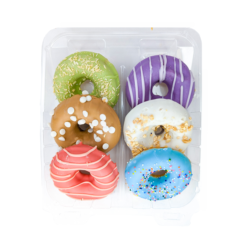 Prepackaged Vanilla Medium Donut (6pk) | Birthday - Bosco and