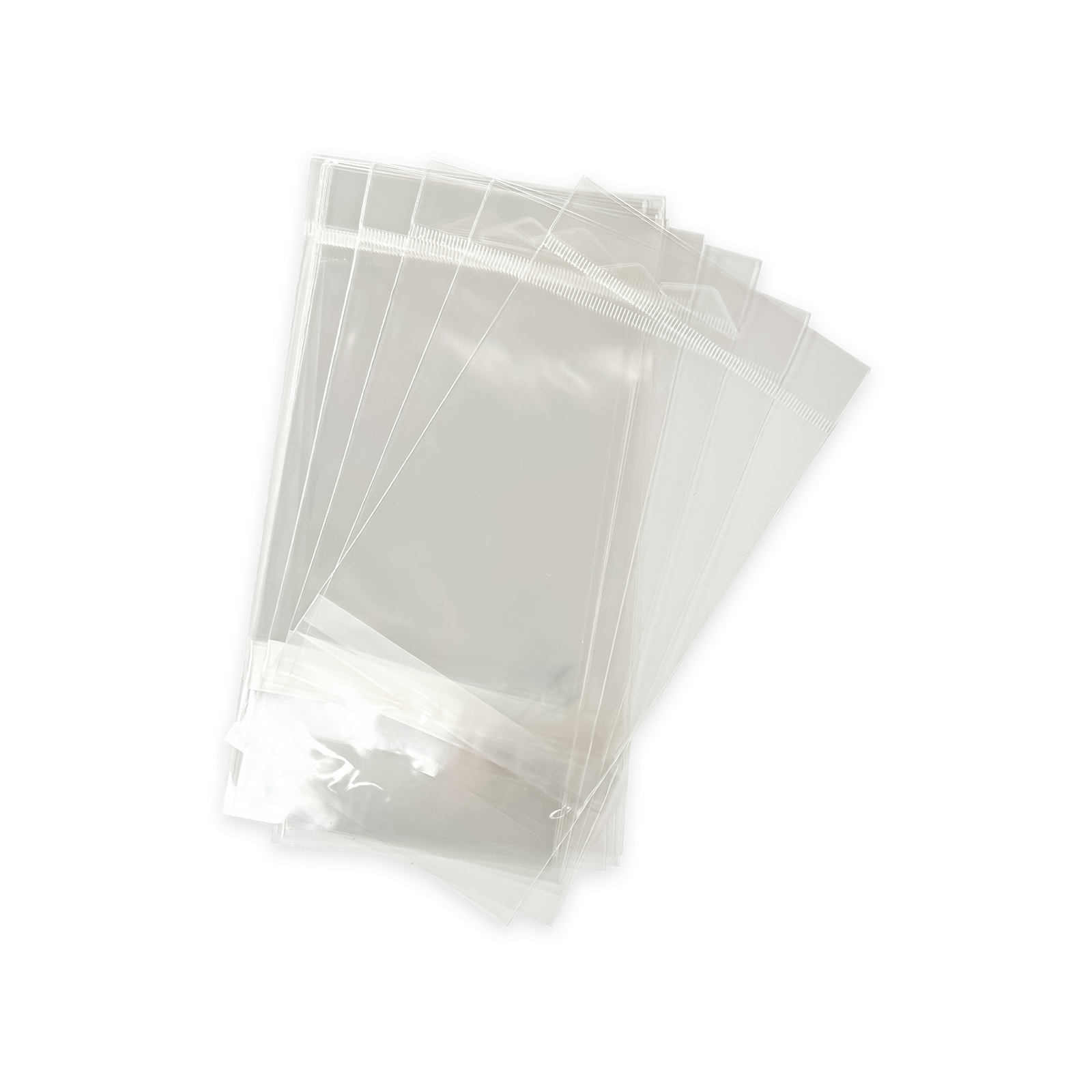 Polypropylene Bag - Clear Header w triangle hole - lip n tape - 4.25" x 6.125" -Bundle of 100