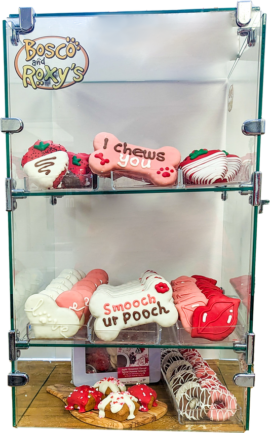 Vertical Glass Bakery Case Kit + Metal Clips