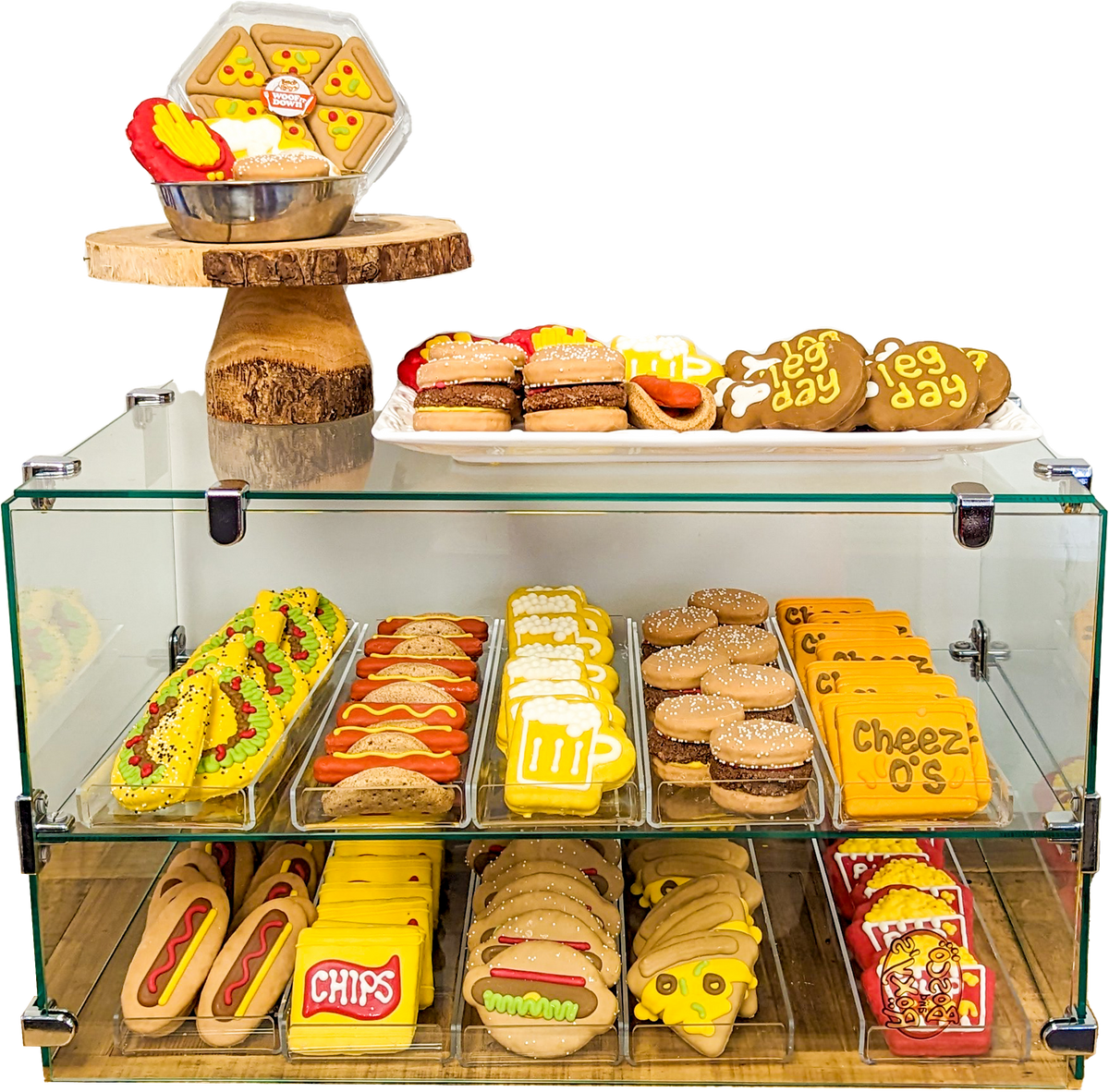 Horizontal Glass Bakery Case Kit + Metal Clips