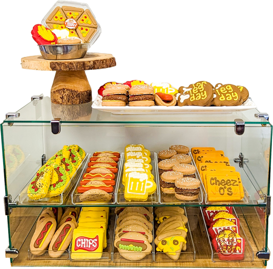 Horizontal Glass Bakery Case Kit + Metal Clips